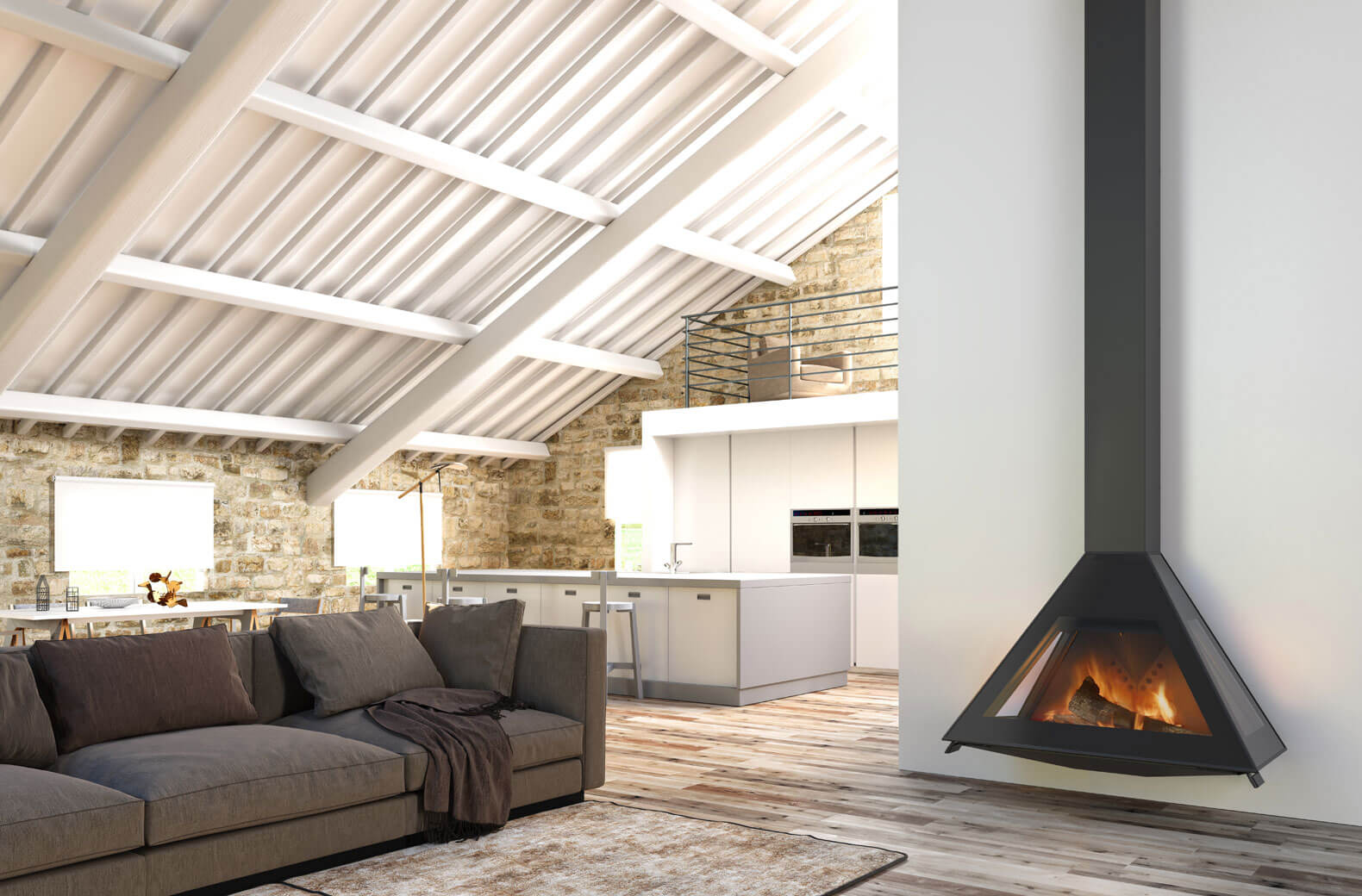 Designové krby – moderní a luxusní krby na míru interiéru 4 Designovy krb D10 graffiti